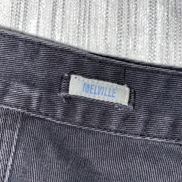 Cute Brandy Melville Gray Denim Front Button Skirt - Sz 27 Womens - Picture 4 of 8